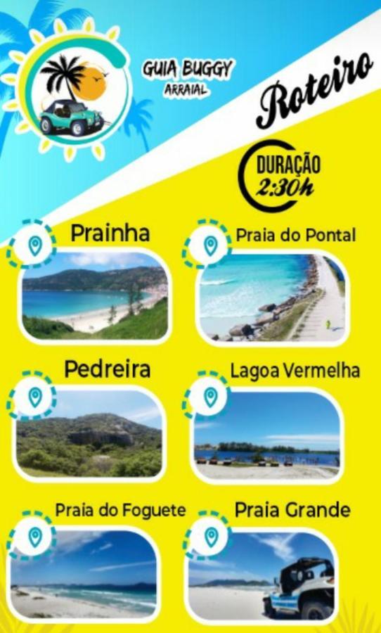 Serra Mar Suites,Lofts, E Casas A 300 Metros Das Praias 阿拉亚尔-杜卡布 外观 照片